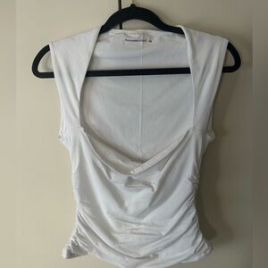 Abercrombie & Fitch Square Neck Tank - White
